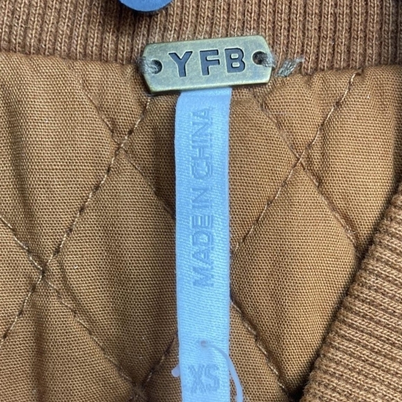 Young Fabulous & Broke Reversible Rust Bomber Jacket - Picture 3 of 5